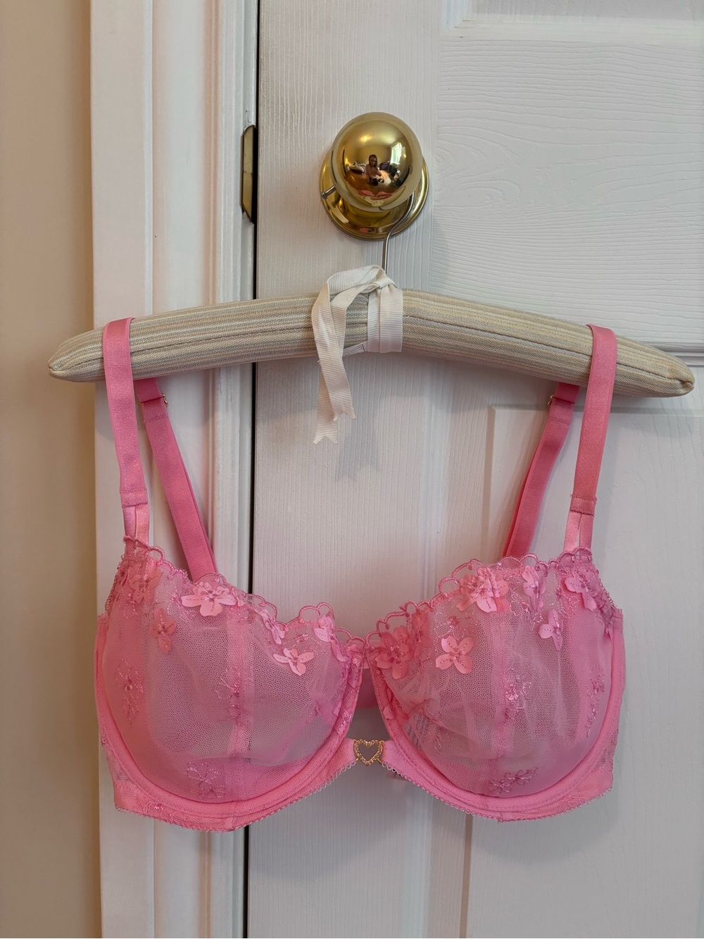 Victoria's Secret Dream Angels Lace Unlined Push-Up Balconnette Bra 34F/34DDD